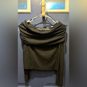 Esprit Charcoal Ribbed Top